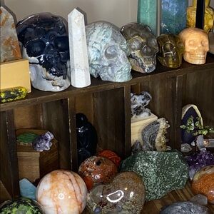 Medium Sized Crystal Skull Carving